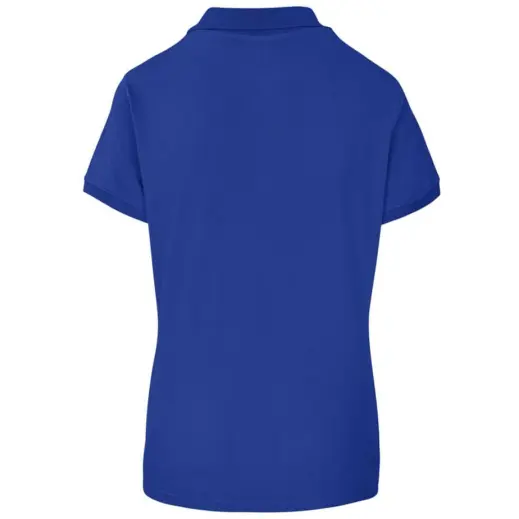 Ladies Houston Stretch Golf Shirt Royal Back